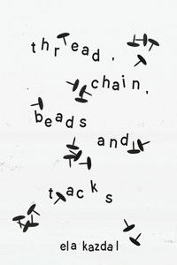 thread, chain, beads, and tacks