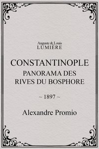 poster Constantinople, panorama des rives du Bosphore