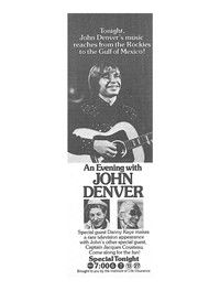 Poster for An Evening with John Denver