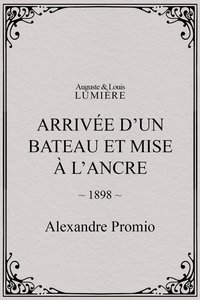 Arrivée d’un bateau et mise à l’ancre