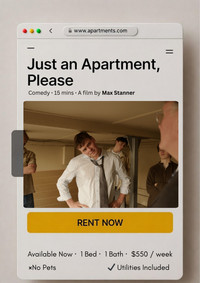 Poster for Just an Apartment Please