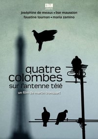 Quatre colombes sur l'antenne télé
