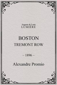 Boston, Tremont row