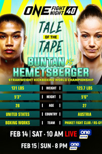 Poster for ONE Fight Night 40: Buntan vs. Hemetsberger 2