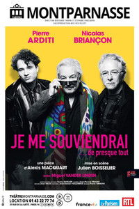 Poster for Je me souviendrai... de presque tout