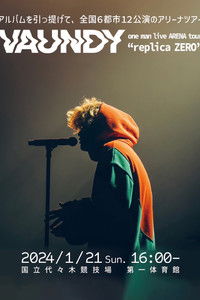 Poster for Vaundy one man live ARENA tour "replica ZERO"