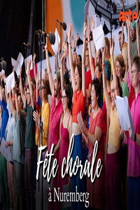 Poster for Choral festival in Nuremberg: voices of the world