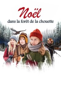Poster de Noël dans la forêt de la chouette