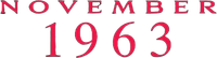 Логотип фильма «Ноябрь 63» — (1 из 15)