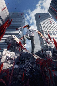 Постер аниме «Человек-бензопила (2022)» — (1 из 12)
