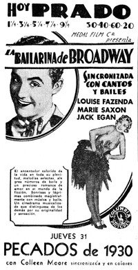 Постер к фильму The Broadway Hoofer (1929)