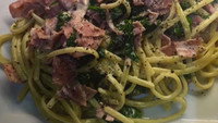 The Curry Cookbook episode 8 Spinach and Ham with Cream Cheese Linguini