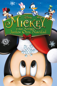 Poster de Mickey y sus amigos juntos otra Navidad