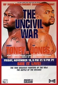 Poster de James Toney vs. Roy Jones Jr