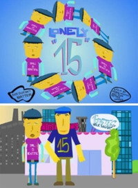 Постер мультфильма «Одинокий в 15 лет (2004)» — (2 из 4)