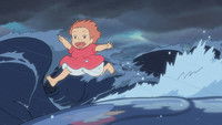 Ponyo sur la falaise