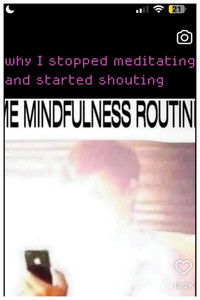 Poster do Filme Why I stopped meditating and started shouting.