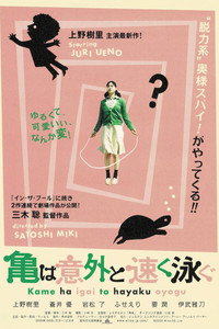 亀は意外と速く泳ぐ