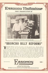 Poster de Broncho Billy Reforms