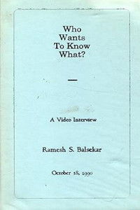 Imagem do Filme Who Wants to Know What? A Video Interview with Ramesh S. Balsekar