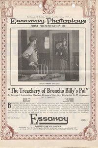 Poster de The Treachery of Broncho Billy's Pal