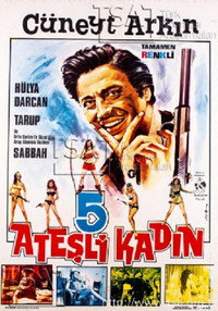 Постер фильма «Bes Atesli Kadin (1968)» — (2 из 4)