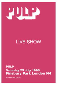 Pulp: The Park is Mine (1998) subtitle poster