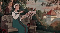 «Сказка о мертвой царевне и о семи богатырях (1951)» — обои к мультфильму #1
