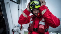 Rescue from the burning tanker
