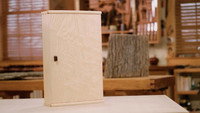 Bow-Front Cabinet in Ash