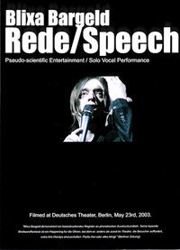 Blixa Bargeld: Rede / Speech (2006) poster