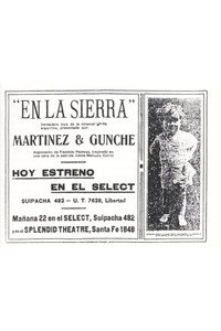 En la sierra (1918) poster