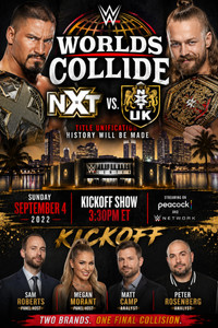 WWE Worlds Collide: NXT vs. NXT UK Kickoff (2022) subtitle poster