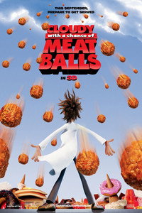 Постер мультфильма «Облачно, возможны осадки в виде фрикаделек (2009)» — (7 из 35)