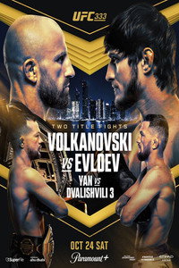 UFC 333: Volkanovski vs. Evloev (2026) poster