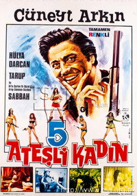 Постер фильма «Bes Atesli Kadin (1968)» — (3 из 4)