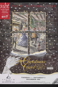 Northern Ballet's A Christmas Carol (1992) poster