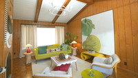 Wood Living Room Makeover