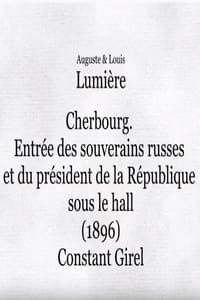 Cherbourg : entrée des souverains russes et du président de la République sous le hall