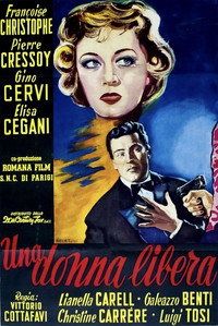 Una donna libera (1954) poster