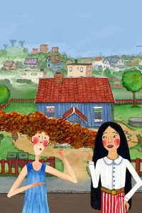 Постер мультфильма «Bajsfilmen - Dolores och Gunellens värld (2016)» — (1 из 2)