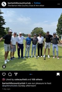 Cole Caufield + Trevor Zegras VS Ryan Whitney + Paul Bissonnette - Sandbagger Invitational X Poster