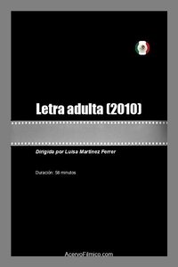 Letra adulta Poster