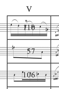 Anagrammatische Komposition mit Würfelspiel (nach W.A. Mozart, Klavier) für Sopransaxophon (2010)