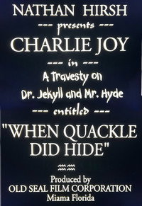 When Dr. Quackell Did Hide