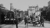 «Прибытие поезда на станцию Перраш (1896)» — обои к фильму #1