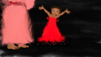 «Red Dress. No Straps (2018)» — обои к мультфильму #1