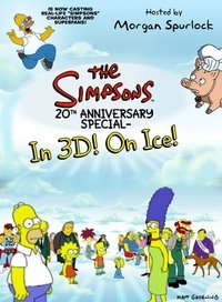 Poster de Los Simpson Especial 20 aniversario en 3D en el Hielo!