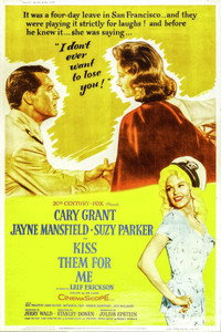Постер фильма «Поцелуй их за меня (1957)» — (5 из 14)