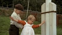 Als Michel Klein-Ida an der Fahnenstange hochzog